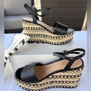 Schutz Lohane Platform Espadrille Sandals, Size 8.5